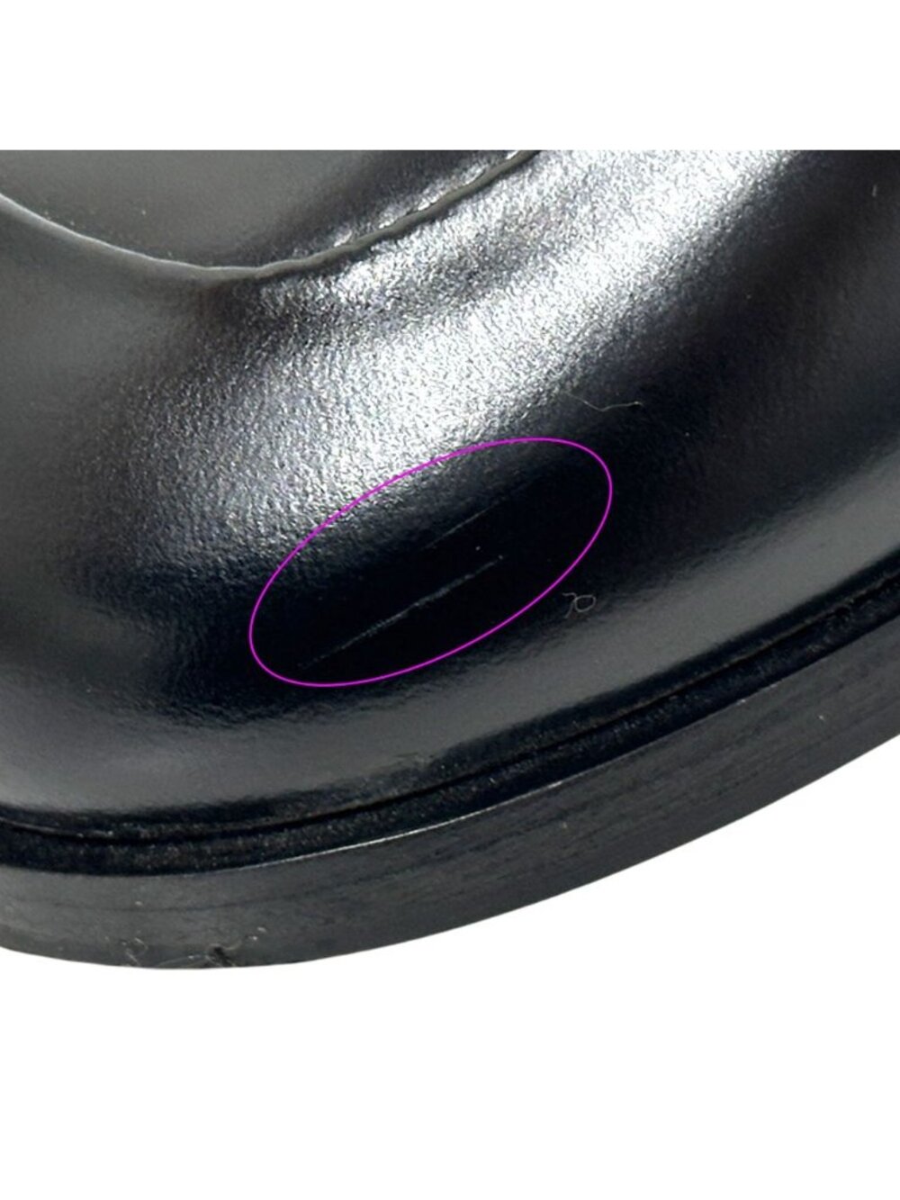 Prada Leather Shoes Triangle Logo Loafers Black 39 Simple - Picture 12 of 15